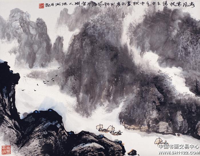 《云岭回壑》--中国美术馆收藏
